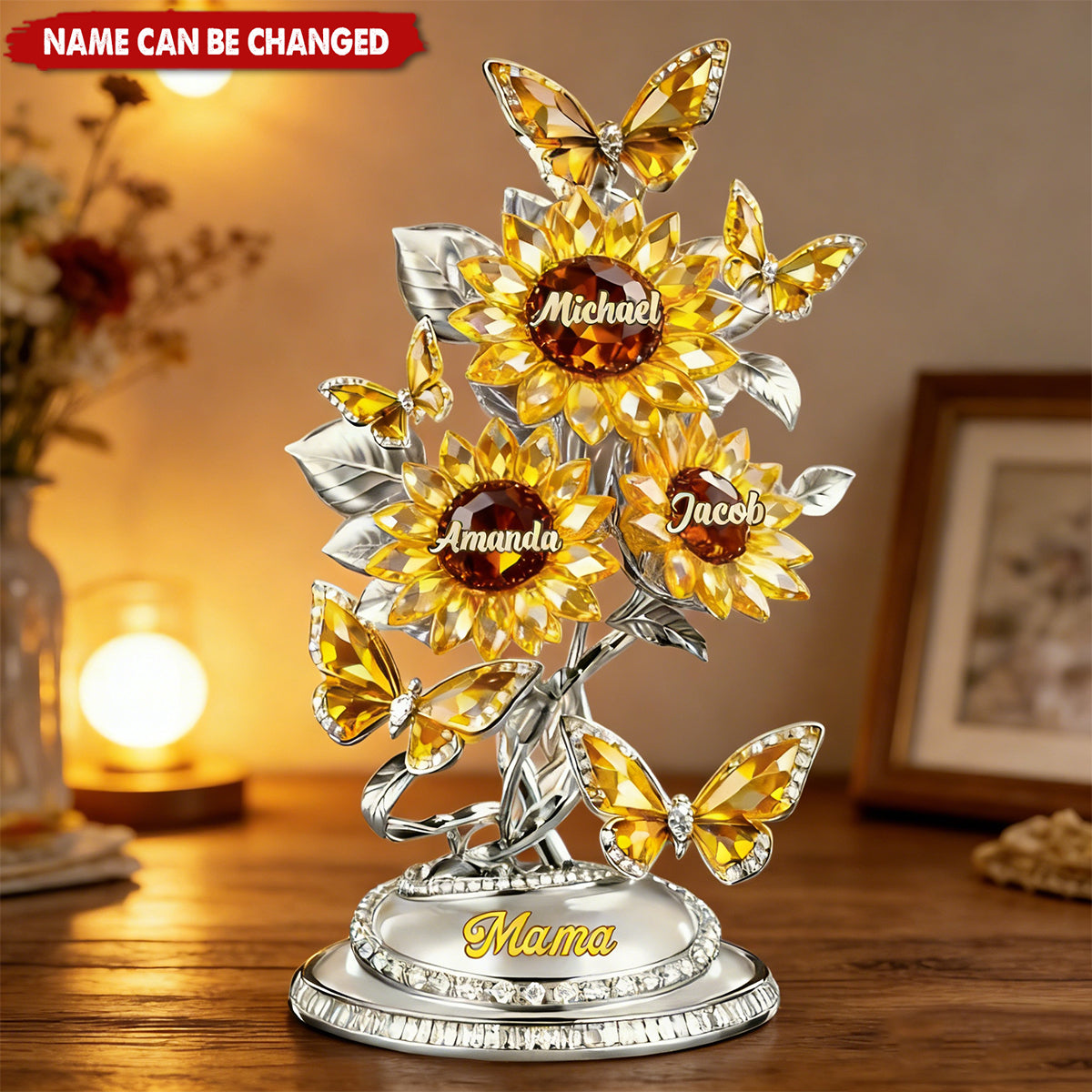 Blooming Love - Personalized Plaque | Gifts For Mom & Grandma, Mother’s Day