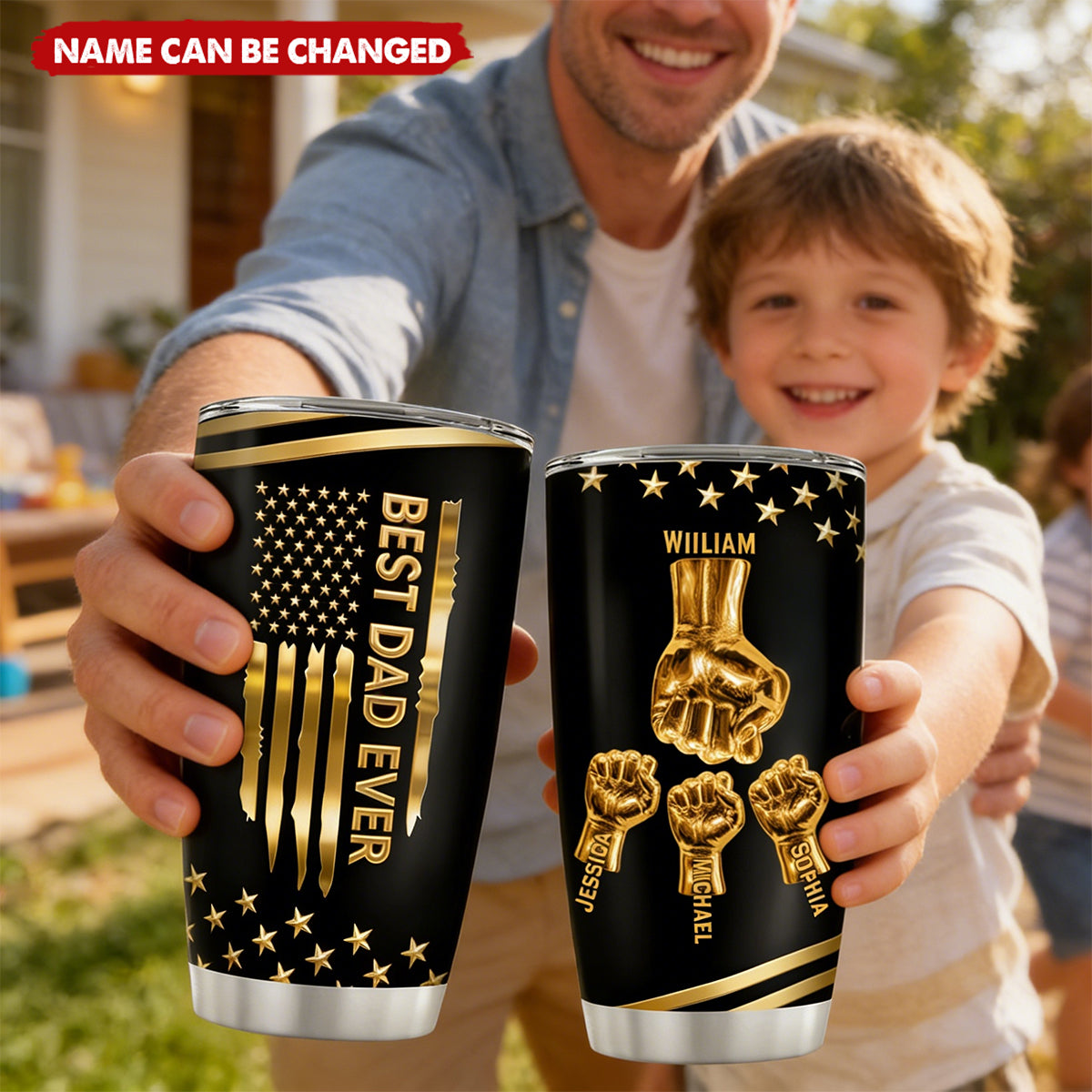 Best Dad Ever - Personalized Tumbler