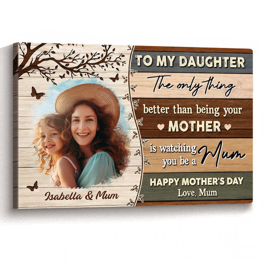 Personalized Canvas / Poster - Vintage Custom Photo Gift for Mother’s Day - Gift for Mom, Wife