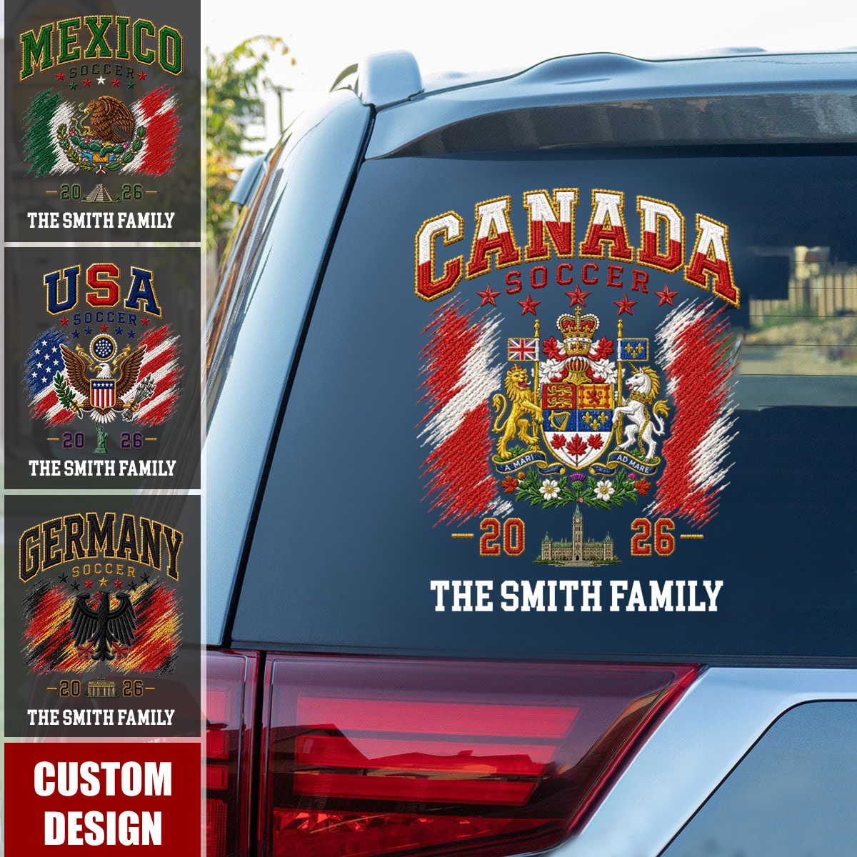Custom Usa Soccer 2026 Car Decal for Dad with personalized design details for meaningful gifting image 7