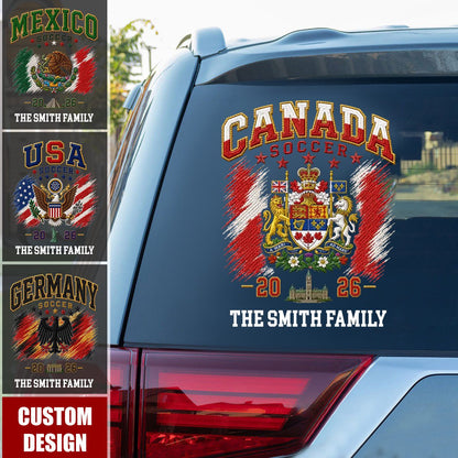 Custom Usa Soccer 2026 Car Decal for Dad with personalized design details for meaningful gifting image 7