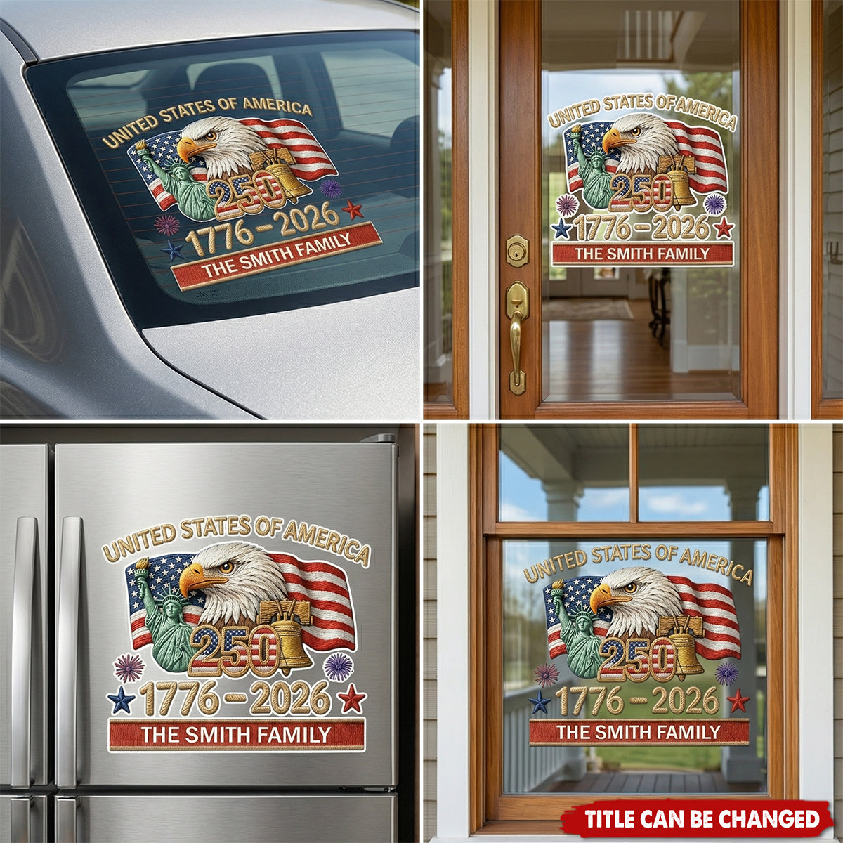Together We Shine Bright - 250th Anniversary Personalized Decal