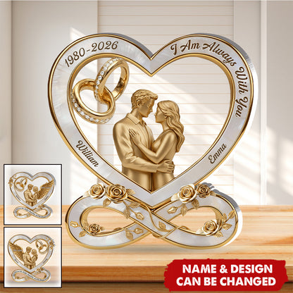 Custom Memorial Acrylic Plaque personalization view for Wife