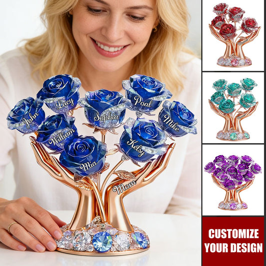 Personalized Rose Tree Acrylic Plaque: A Garden of Love for Mom