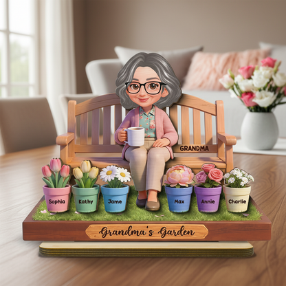 Personalized Grandma’s Garden Plaque: A Garden of Love for Grandma