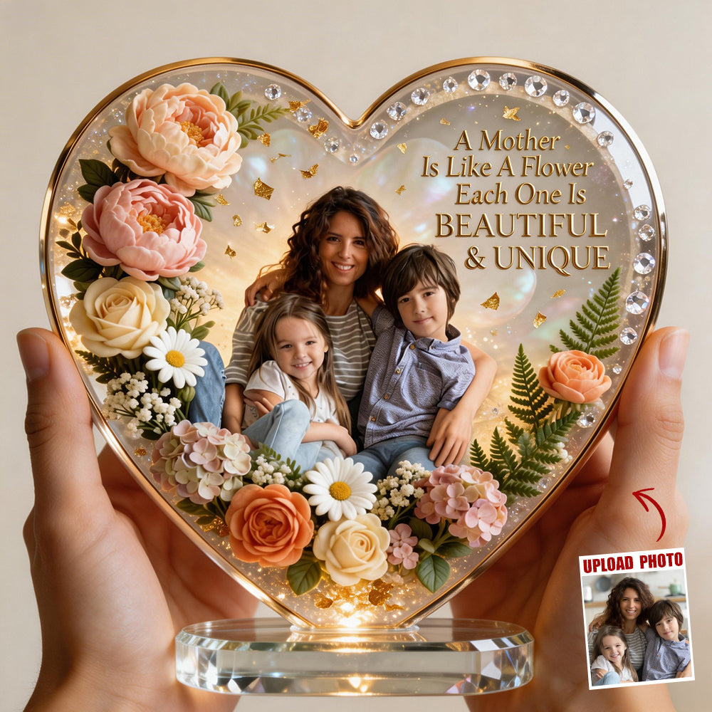 To My Beautiful Mom Plaque - Custom Photo Gift For Mom & Grandma