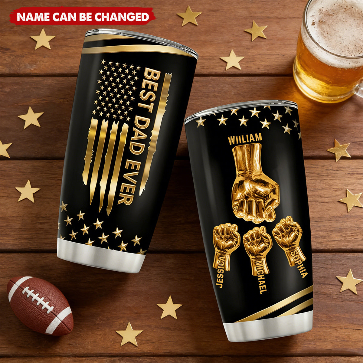 Best Dad Ever - Personalized Tumbler