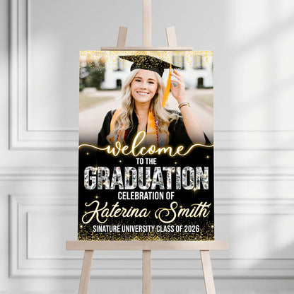 Custom Photo Canvas / Poster - Personalized Graduation Party Decoration