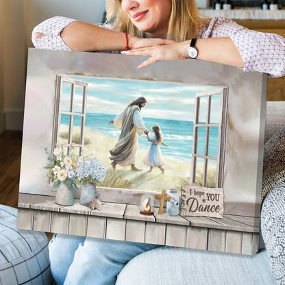 Heartfelt Personalized Christian Canvas: 'I Hope You Dance' Faith & Hope Gift