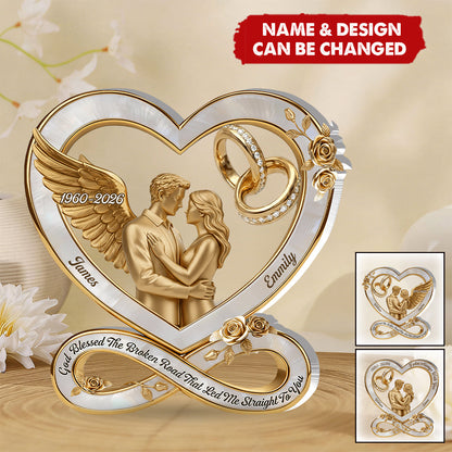 Custom Memorial Acrylic Plaque for Wife with personalized design details for meaningful gifting