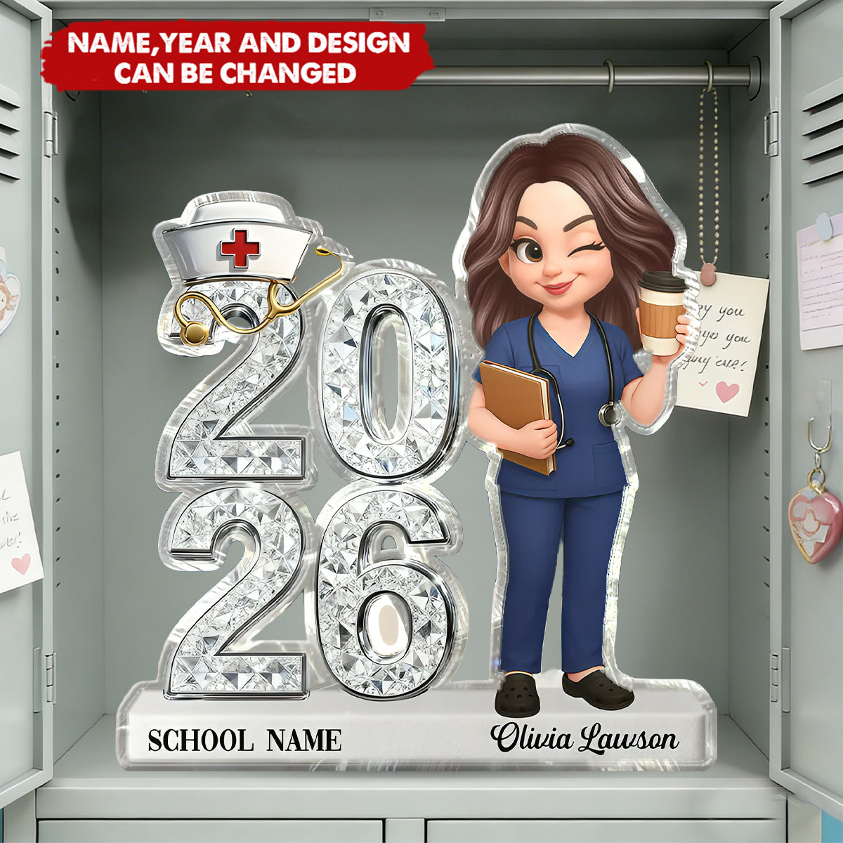 Class Of 2026 2027 New Nurse Graduation Gift - Personalized Acrylic Plaque