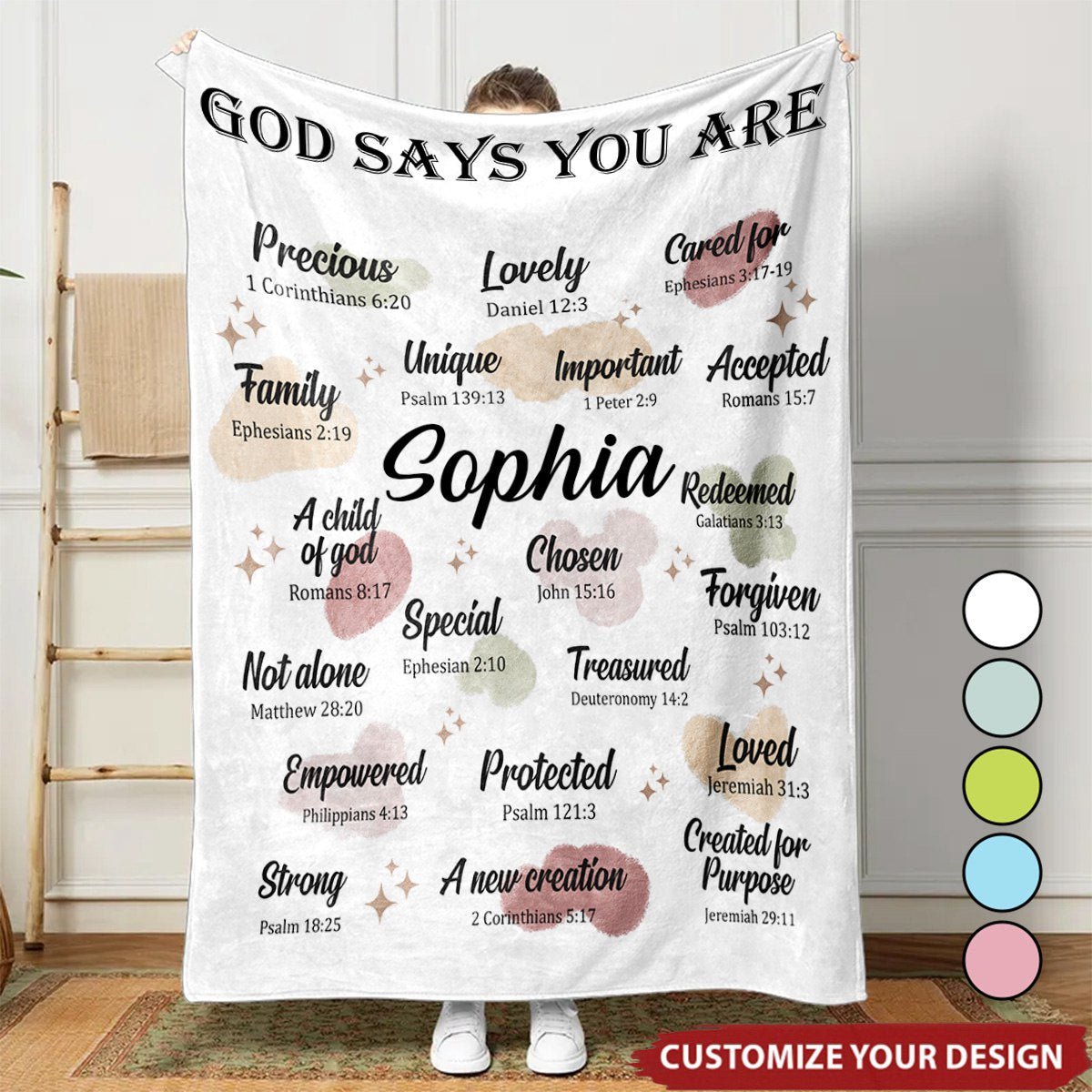 God Say You Are - Personalized Custom Name Blanket