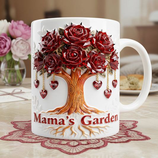 Personalized Mama Garden Coffee Mug - Custom Gifts For Mother's Day