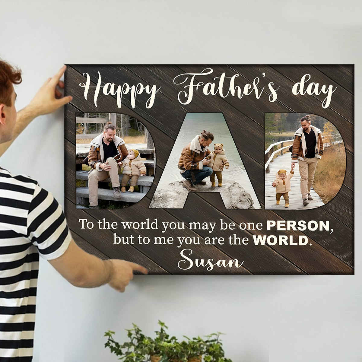 Canvas / Poster gift-ready design for Dad