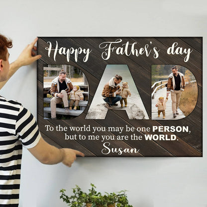 Canvas / Poster gift-ready design for Dad