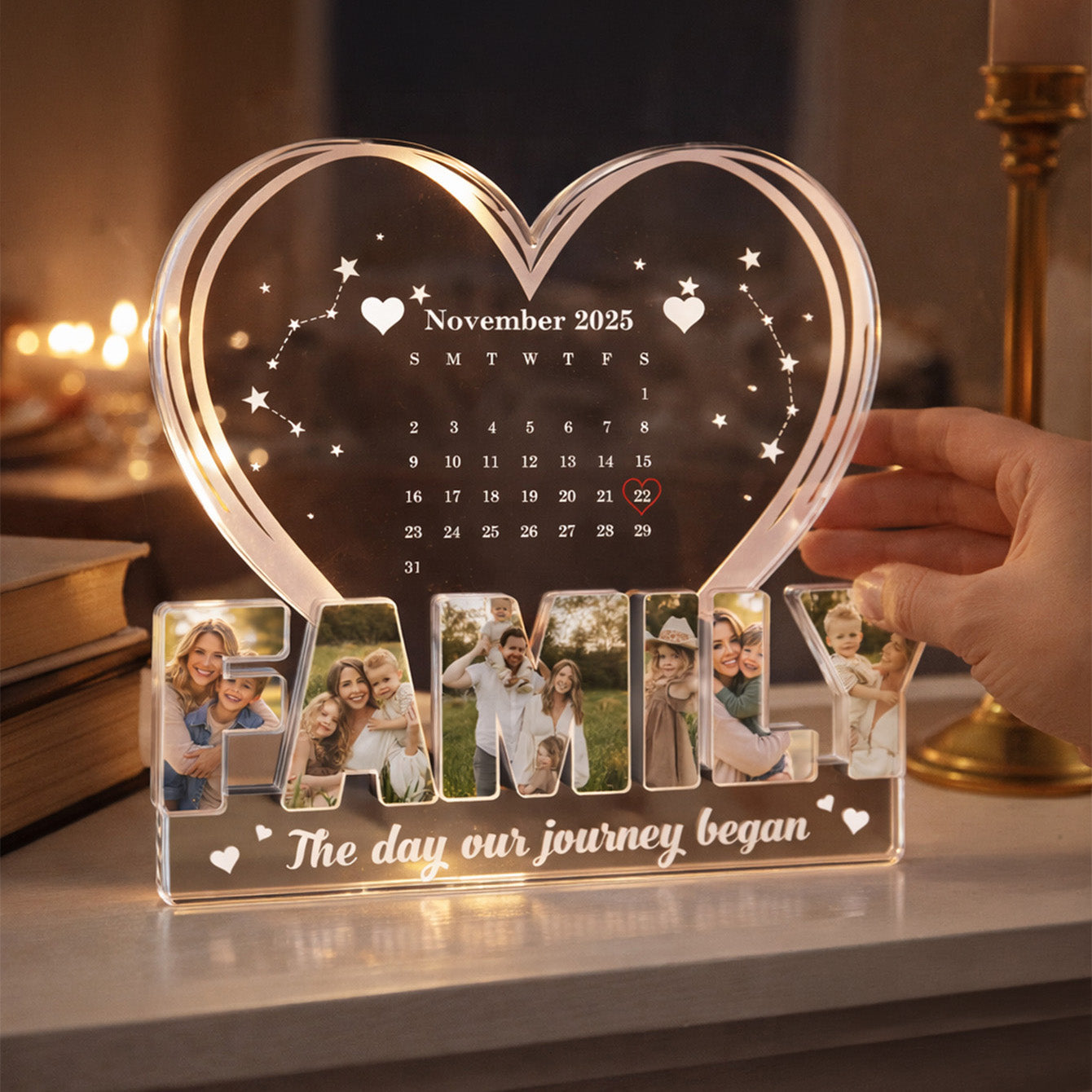 Custom Shape Acrylic Plaque personalization view for Dad