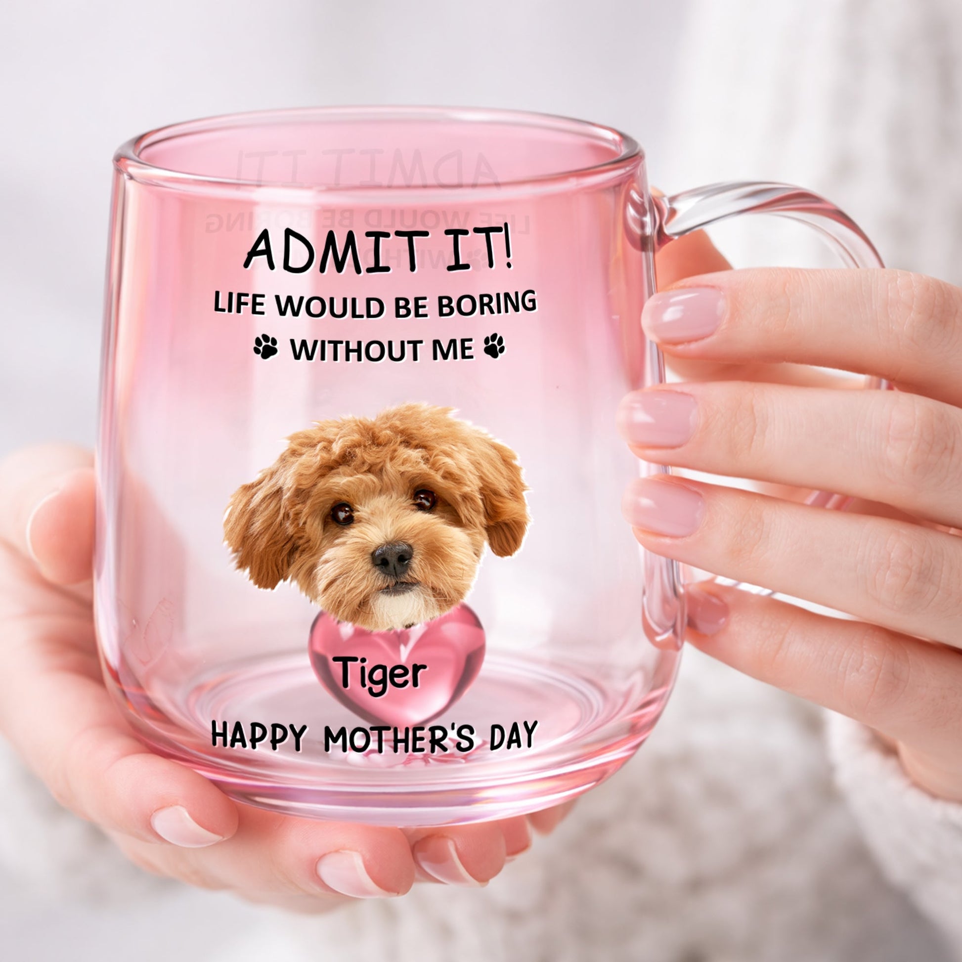 Life Would Be Boring Without Us - Personalized Gradient Glass Mug