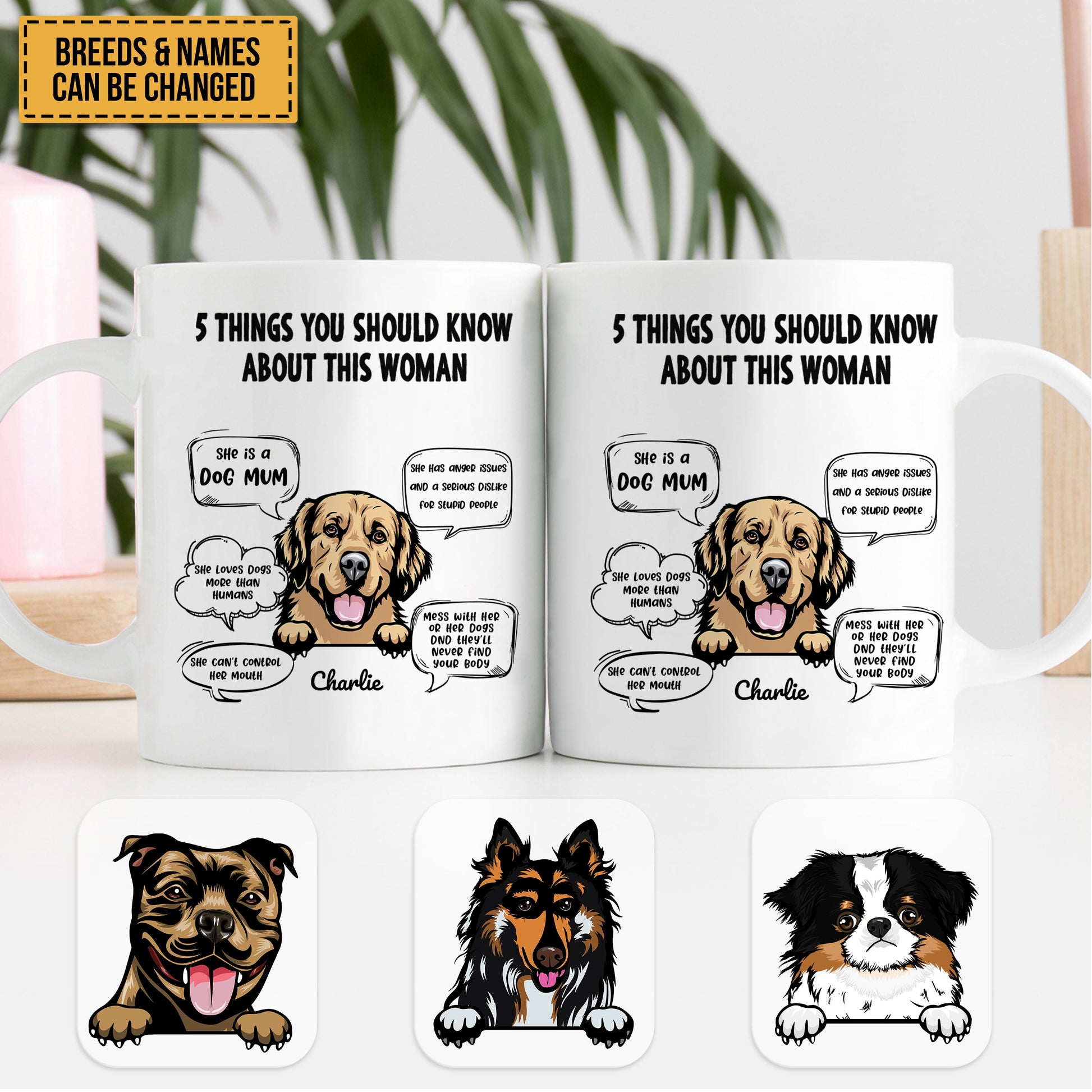 Five Things You Should Know About Her - Personalized Mug Gift For Dog Mom