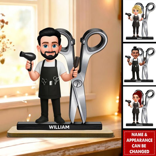 Personalized Hairdresser Gift personalization view for Colleagues