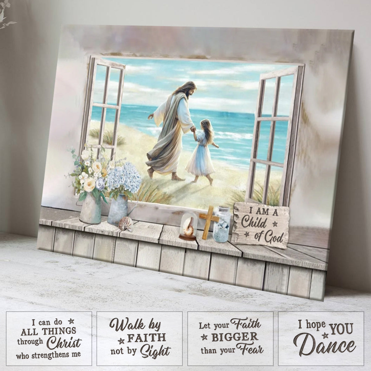 Heartfelt Personalized Christian Canvas: 'I Hope You Dance' Faith & Hope Gift