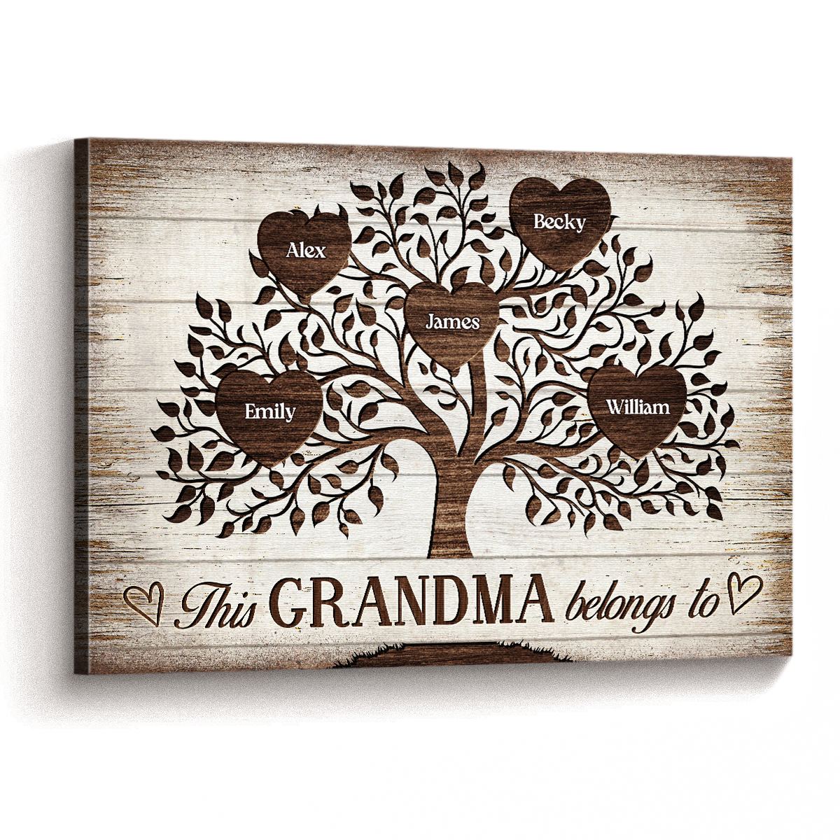 Personalized This Belongs To Family Canvas / Poster - Custom Gift For Family