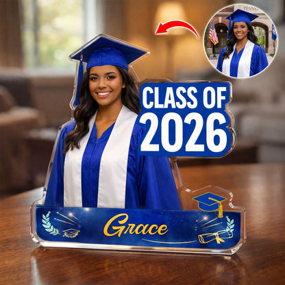 Custom Class Of 2026 Graduation Acrylic personalization view for Daughter/Granddaughter
