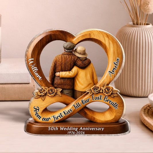 Custom Couple Anniversary Plaque for Couples with personalized design details for meaningful gifting