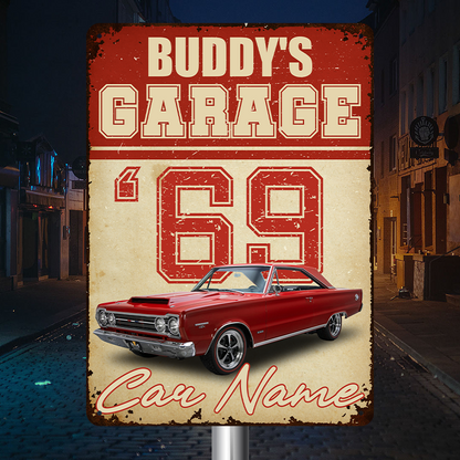 Personalized Custom Car Metal Sign - Custom with Text And Upload Photo