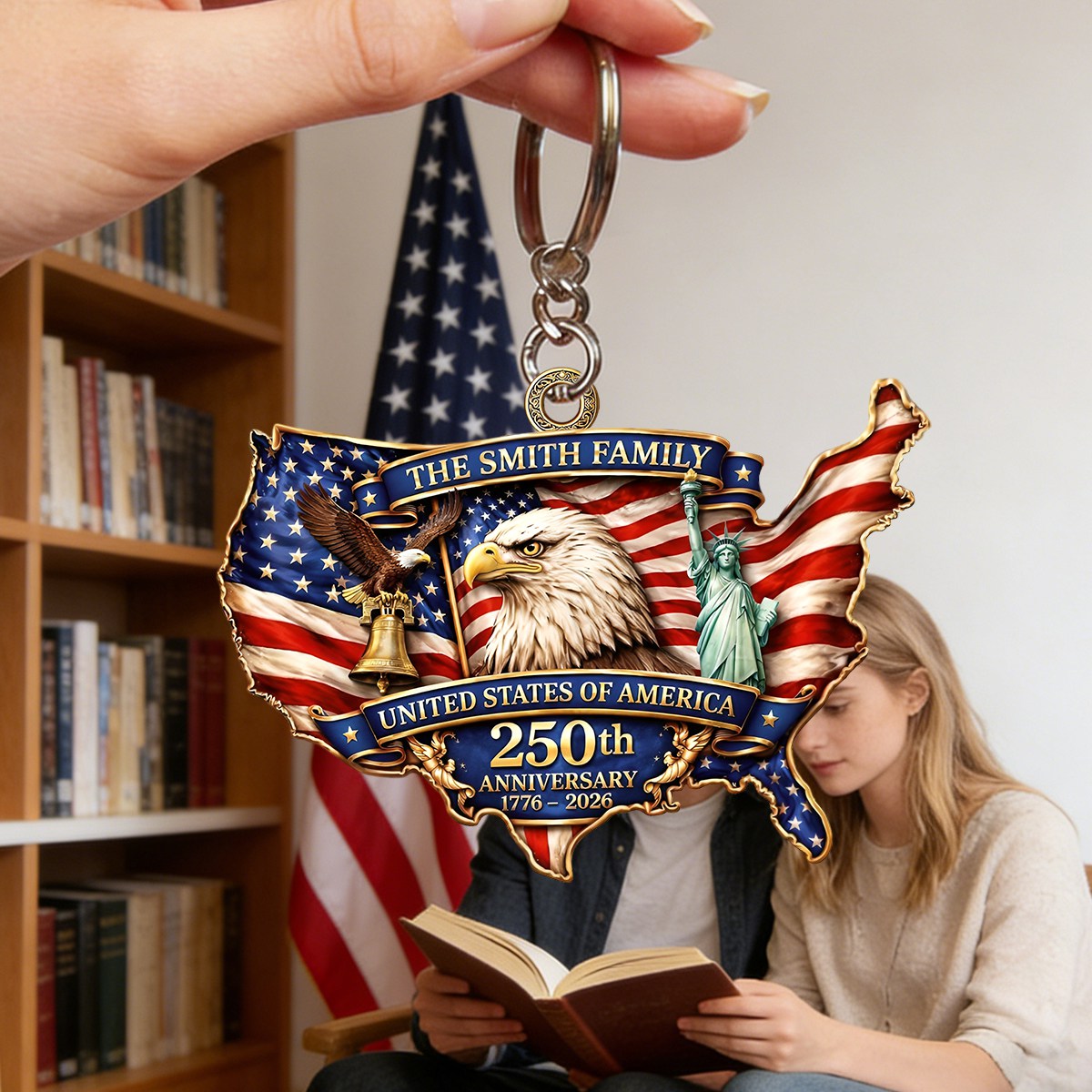 Personalized Keychain - USA 250th Anniversary