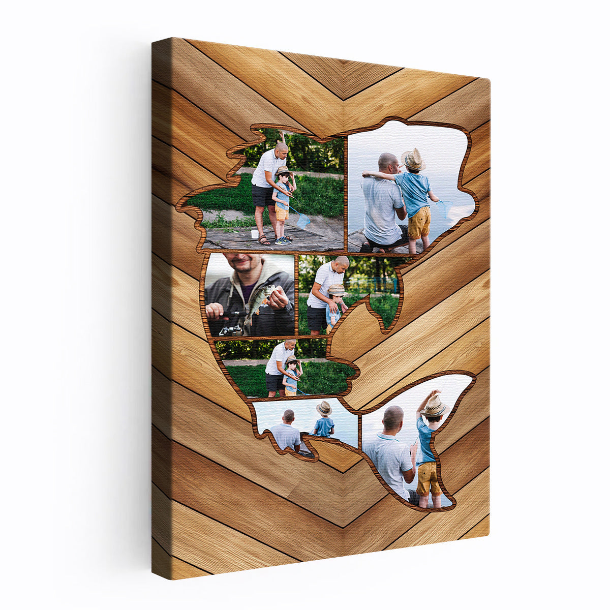 Personalized Custom Fishing Memories Canvas / Poster - Gift For Fishing