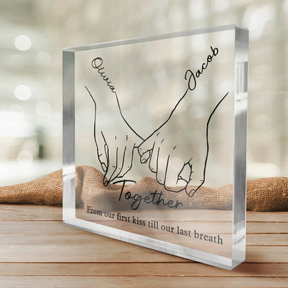Personalized 'Forever & Always' Acrylic Plaque for Couples & Loved Ones