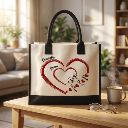 Mom Mum Grandma Sweethearts - Personalized Tote Bag