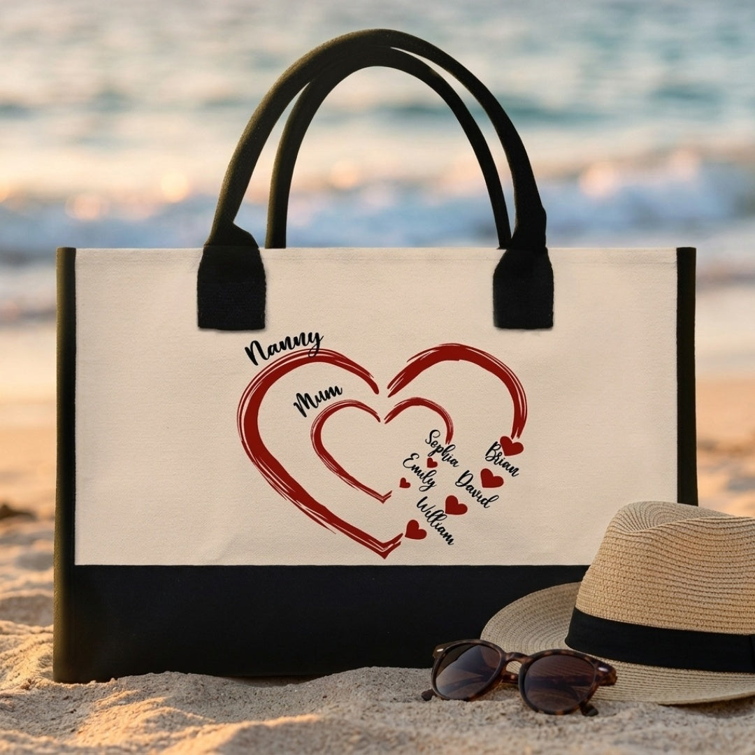 Mom Mum Grandma Sweethearts - Personalized Tote Bag