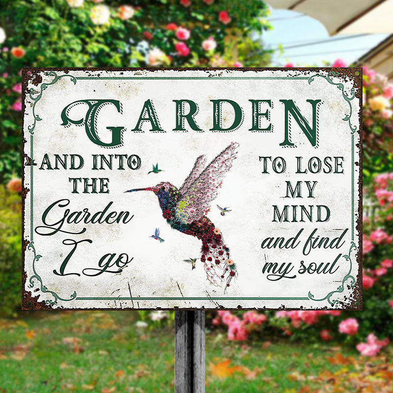 Find My Soul - Personalized Custom Garden Floral Art Classic Metal Signs
