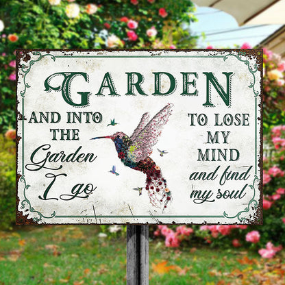 Find My Soul - Personalized Custom Garden Floral Art Classic Metal Signs
