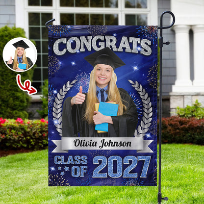Personalized Graduation Garden Flag - “Class of 2026” Celebration