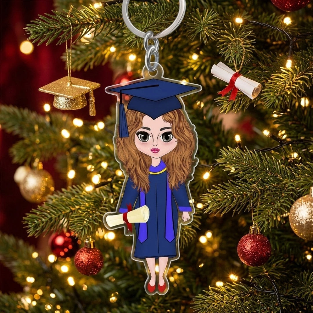 Personalized Acrylic Keychain - Graduation Gift For Girls