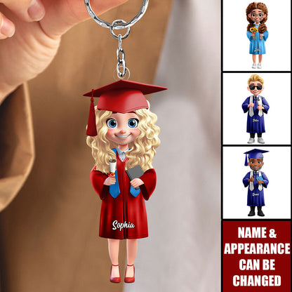 A Sweet Ending To A New Beginning - Personalized Graduation Acrylic keychain