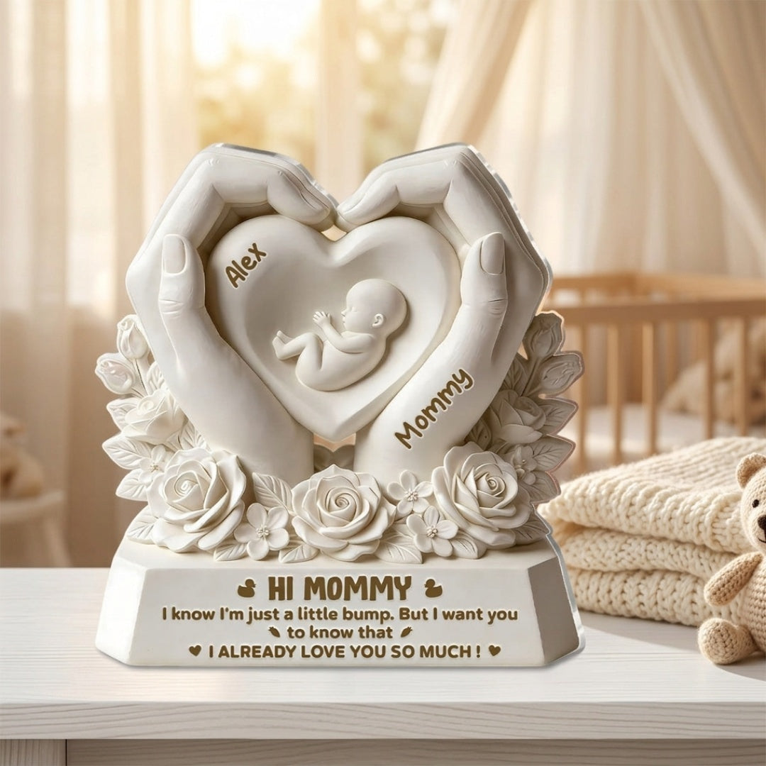 Little Bump Love Message - Personalized Plaque