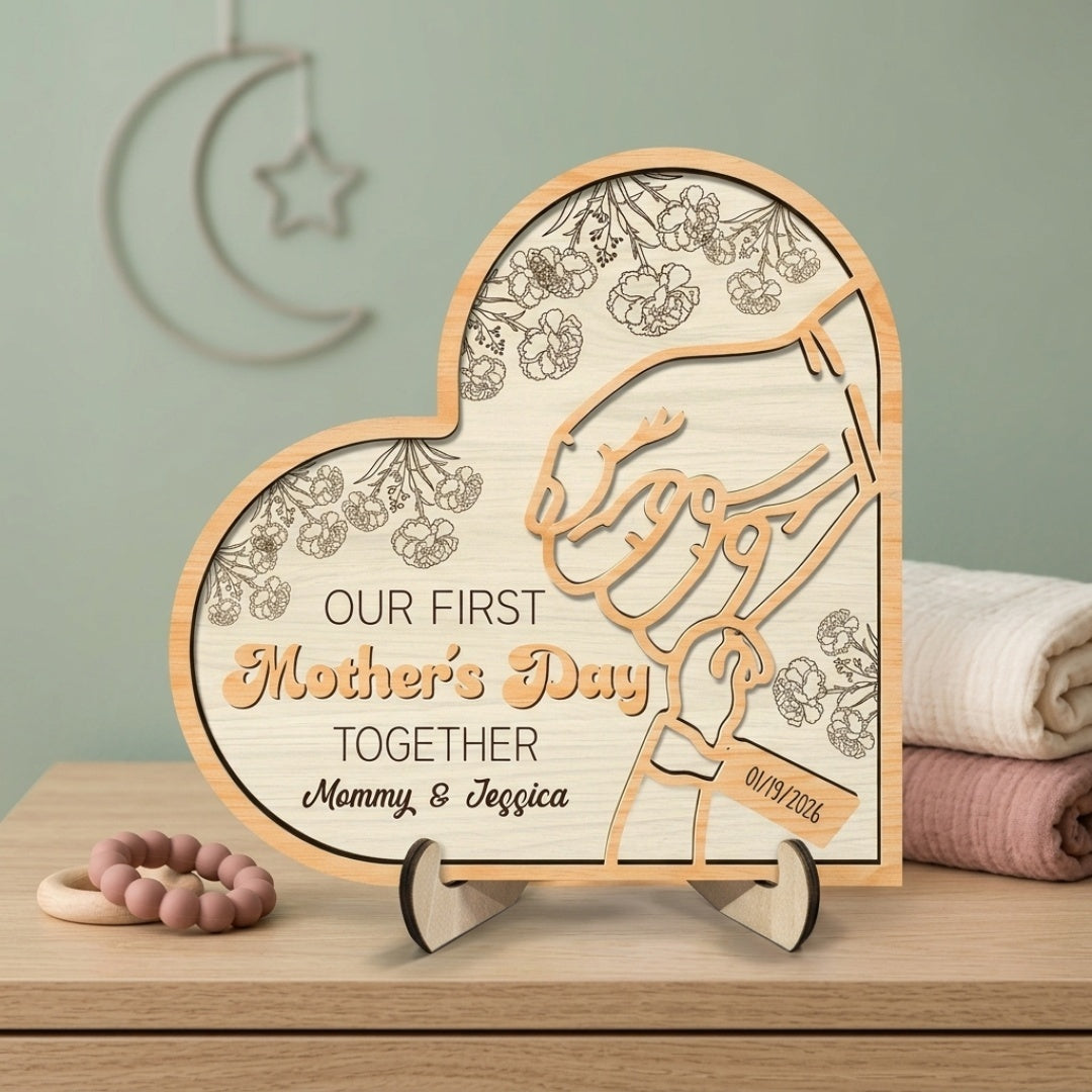 Our First Mother's Day Together - Personalized Plaque