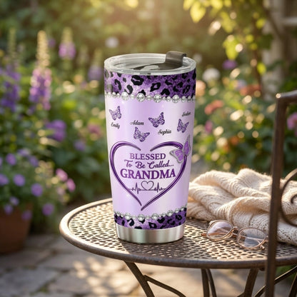 Personalized Tumbler - Blessed to Be Called Grandma