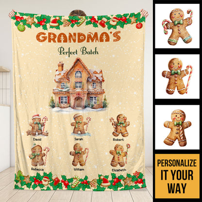 Grandma's Batch Blanket - Personalized Custom Blanket