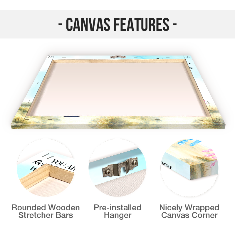 Heartfelt Custom Fishing Canvas: 'Real Cool Daddy We Love You' Gift for Dad