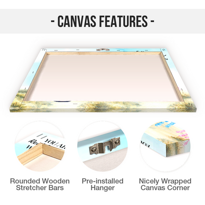 Heartfelt Custom Fishing Canvas: 'Real Cool Daddy We Love You' Gift for Dad