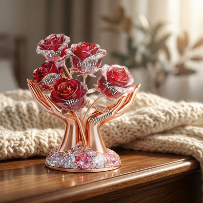Personalized Rose Tree Acrylic Plaque: A Garden of Love for Mom