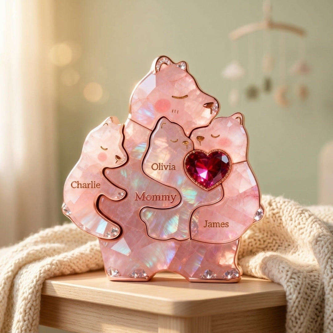 “Mom’s Warmest Hug” - Personalized Shaped Acrylic Plaque
