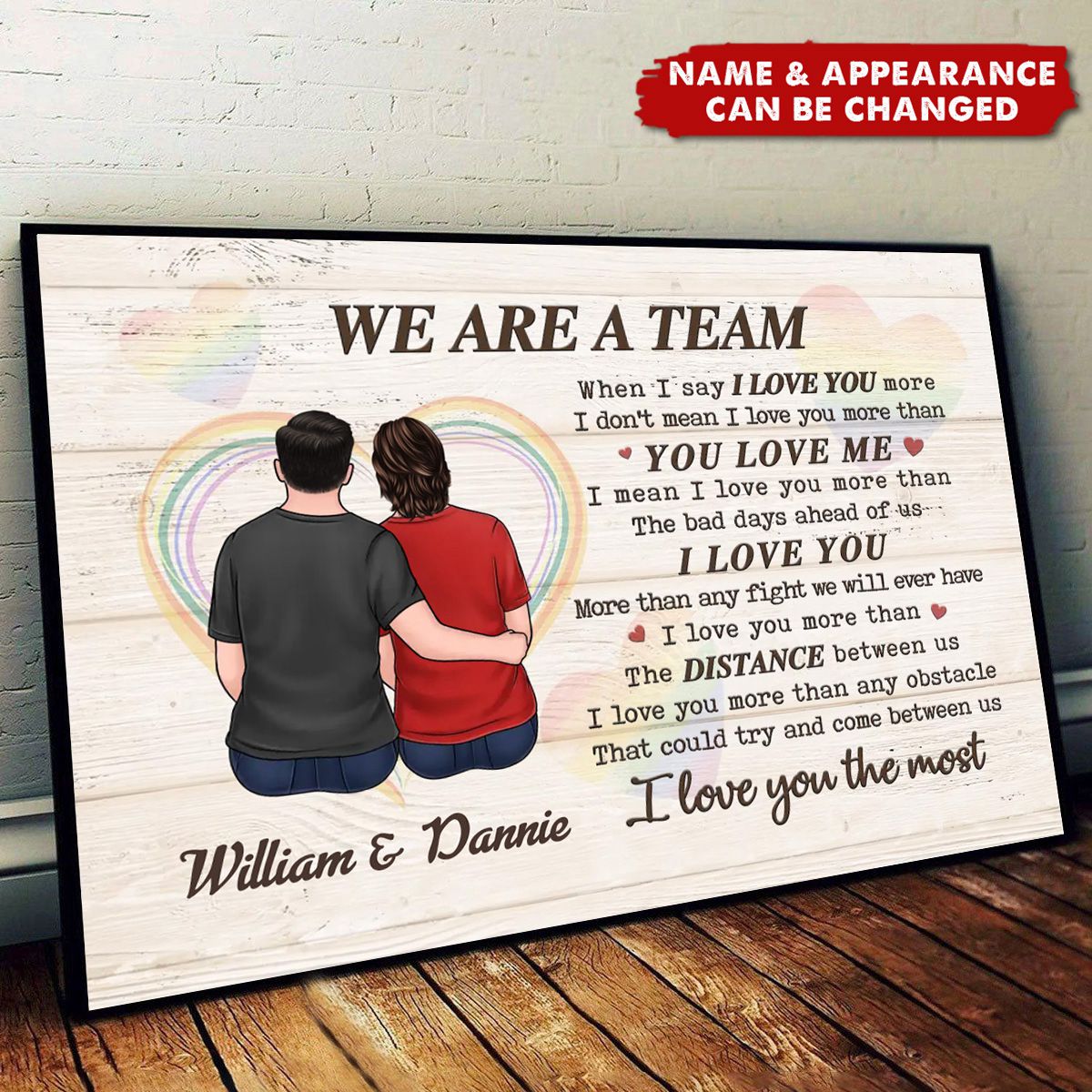 Personalized 'You Complete Me' Canvas - Soulmate Gift for Couples & Anniversaries