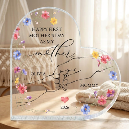 Happy First Mother's Day As My Mother - Personalized Plaque