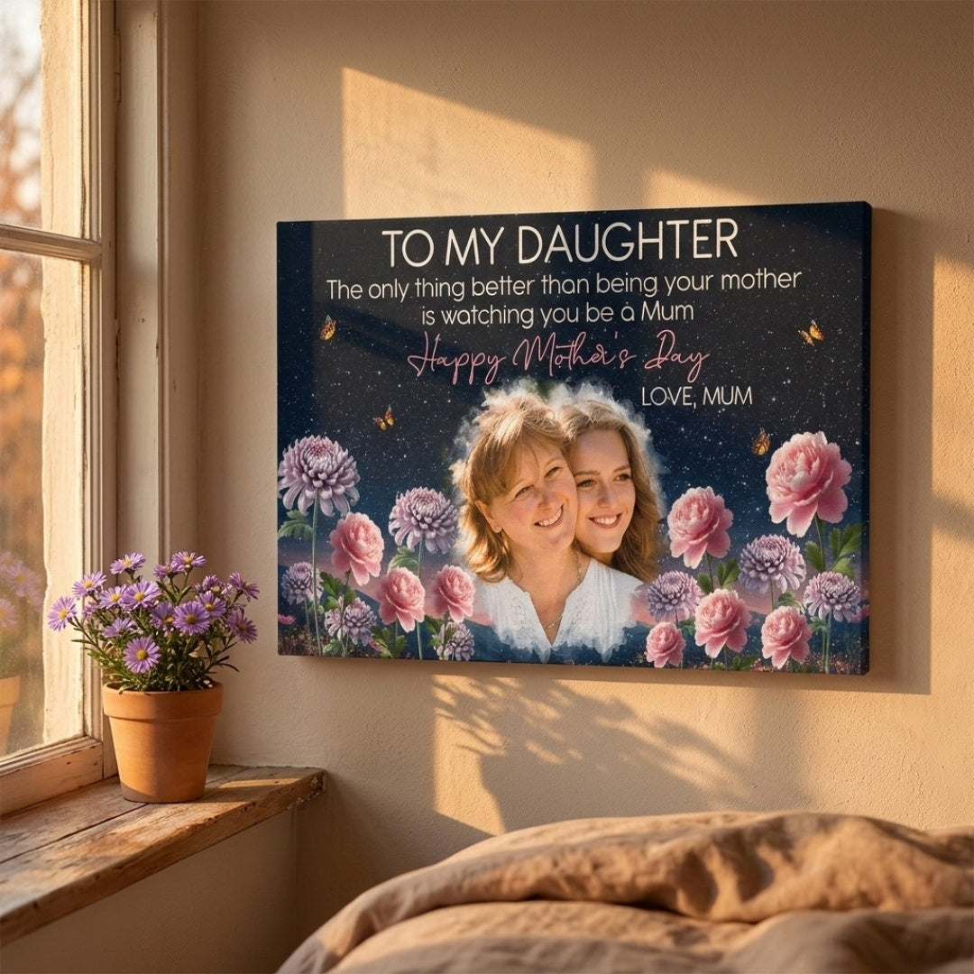 The Only Thing Better Than Being Your Mother - Personalized Custom Photo Canvas / Poster