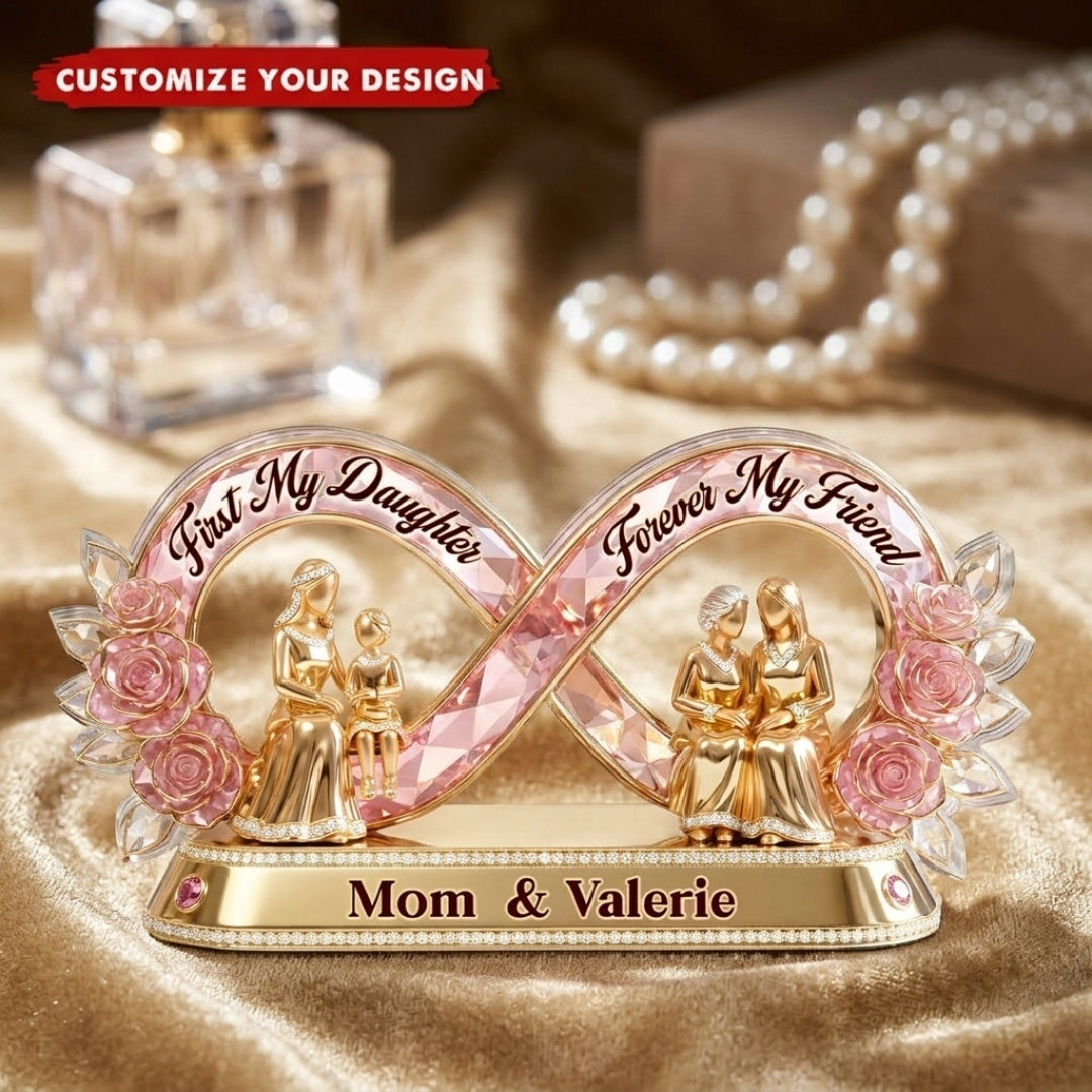 First My Daughter, Forever My Friend - Personalized Plaque